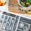 Madesmart Classic Large Cutlery Tray - Antimicrobial White in the drawer