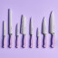 Wusthof Classic Colours Chef's Knife, 16cm - Purple Yam with other knives