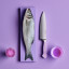 Wusthof Classic Colours Chef's Knife, 20cm - Purple Yam on the table