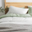 Thread Office Sage Washed Cotton Duvet Cover Set