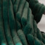 Linen House Decadence Fur Throw - Emerald detail