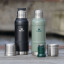 Stanley The Artisan Thermal Bottle, 1L - Hammertone Green on the table with another colour bottle