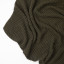 Thread Office Knitted Cotton Throw - Olive close up