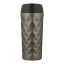 Snappy Diamond Double Wall Stainless Steel Tumbler - Charcoal angle