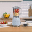 Smeg Retro Jug Blender, 1.5L - Pastel Blue with berries and bananas 