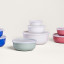 Mepal Lumina Bowl Set, 3-Piece - White with other colours on the table