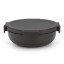 Brabantia Make & Take Salad Bowl, 1.3L - Dark Grey