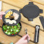 Brabantia Make & Take Salad Bowl, 1.3L - Dark Grey on the table with food