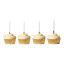 Tala 24 Candles - Gold on cupcakes