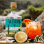La Tierra Agave Blanco, 750ml with a cocktail glass