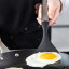 MasterClass Soft Grip Stainless Steel Slotted Turner, 34cm turning an egg