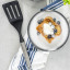 MasterClass Soft Grip Stainless Steel Slotted Turner, 34cm on the table with french toast