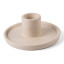 Alkaline Small Candlestick Holder  - Nude