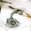 Alkaline Terrazzo Napkin Rings, Set of 4 - Olive and white with napkins