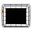 Popstrukt Waffle Basket Large - Black Black angle