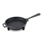 Ooni Cast Iron Skillet Pan with Stainless Steel Trivet Base angle