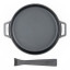 Ooni Cast Iron Skillet Pan with Stainless Steel Trivet Base angle