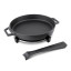 Ooni Cast Iron Skillet Pan with Stainless Steel Trivet Base