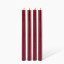 Okra Candle Traditional Dinner Candle, Set of 4 - Red