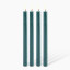 Okra Candle Traditional Dinner Candle, Set of 4 - Xmas Tree Green