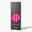 Okra Candle Traditional Dinner Candles, Set of 4 - Pink Glow Packaging