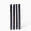 Okra Candle Traditional Dinner Candle, Set of 4 - Black