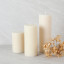 Okra Candle Off White Pillar Candle
