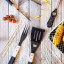 ChefAid Braai Fork on the table with food