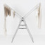 Brabantia Hangon Drying Rack, 25m - Metalic Grey with clothes