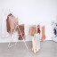 Brabantia Hangon Drying Rack, 25m - Fresh White with clothes