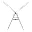 Brabantia Hangon Drying Rack, 25m - Metalic Grey angle