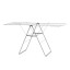Brabantia Hangon Drying Rack, 25m - Metalic Grey angle