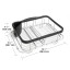 Umbra Sinkin Dish Rack 3-In-1  - Black and Nickel measurements