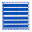 Tavola Stripe Biodegradable Paper Napkins, Pack of 25 - Blue angle
