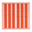 Tavola Stripe Biodegradable Napkins, Pack of 25 - Red detail
