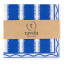 Tavola Stripe Biodegradable Paper Napkins, Pack of 25 - Blue