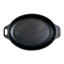 Victoria Enamelled Oval Serving Cast Iron Griddle - Medium angle