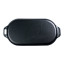 Victoria Enamelled Oval Serving Cast Iron Griddle - Large angle