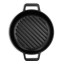 Victoria Enamelled Round Grill Cast Iron Skillet, 26cm angle