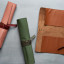 Arrow Leather Goods Classic Knife Roll Bag - Brown with other colours