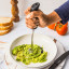 Dreamfarm Smood Potato Masher - Black mashing avocado