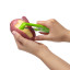 Dreamfarm Sharple Peeler - Green peeling a sweet potato