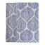 India Ink Blue Jaipur Spade Kantha Stitched Throw - Single