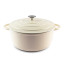 Sagenwolf Enamelled Cast Iron Casserole Pot, 28cm - Gloss White