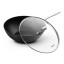 Sagenwolf Titanium Series Non-Stick Wok with Lid, 32cm - Black