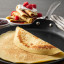 Sagenwolf Titan Lite Non-Stick Crepe Pan, 26cm - Black with pancakes