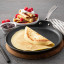 Sagenwolf Titan Lite Non-Stick Crepe Pan, 26cm - Black with pancakes