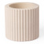 Alkaline Small Ribbed Candle Holder - Nude 
