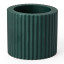 Alkaline Small Ribbed Candle Holder - Rain Forest 