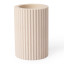 Alkaline Medium Ribbed Candle Holder - Nude